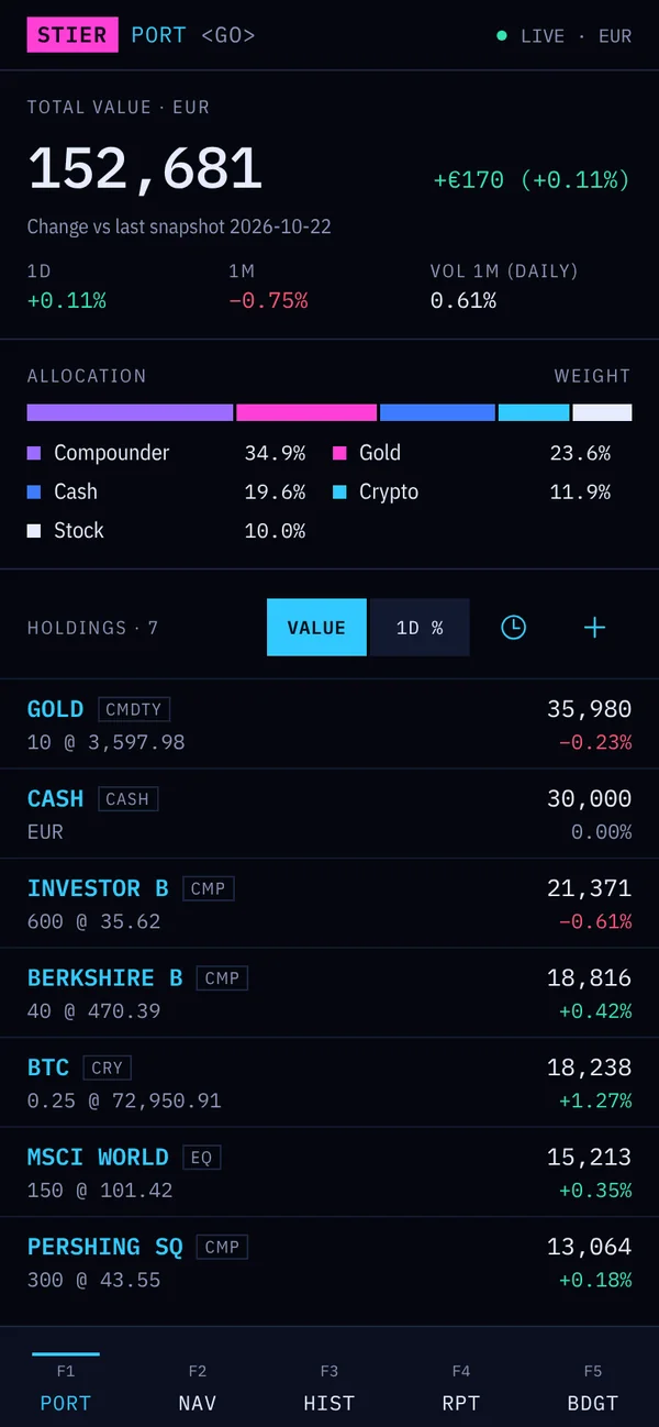 StierTerm your portfolio screen, neon style